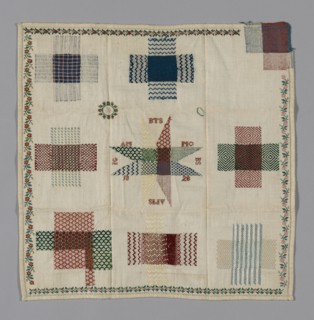 Sampler, Europe, 1828. Creator: Unknown.