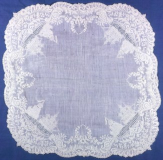 Handkerchief, France, 1825/75. Creator: Unknown.