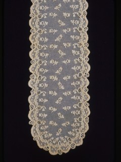 Pair of Lappets (Joined), France, 1880s. Creator: Unknown.
