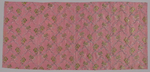 Four Lengths of Woven Silk, France, 1760s. Creator: Unknown.