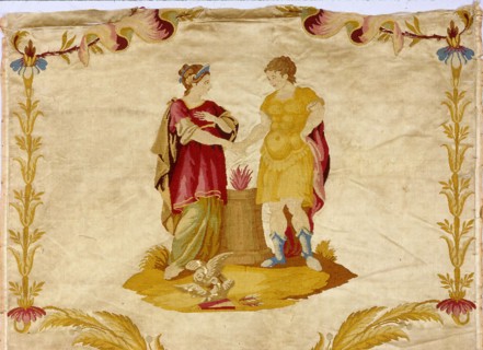 Panel Showing Scenes from the Life of Alexander the Great (356-323 B.C.), France, 1775/1825. Creator: Unknown.