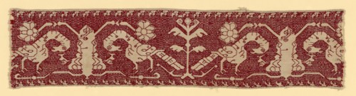 Fragment from a Border, Italy, 17th century. Creator: Unknown.
