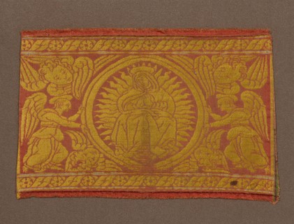 Fragment (From an Orphrey Band), Italy, 15th century. Creator: Unknown.