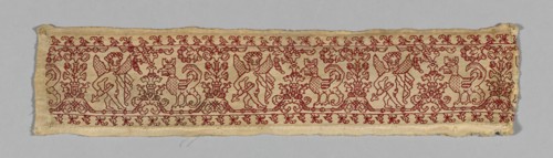 Fragment from a Border, Italy, 17th century. Creator: Unknown.