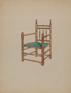 Carver Armchair, 1935/1942. Creator: Charles Squires.