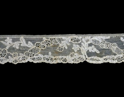 Fragment (Border), Burano, 1760s. Creator: Unknown.
