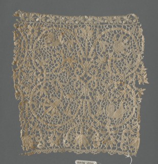 Border (Fragment), Venice, 1625/50. Creator: Unknown.