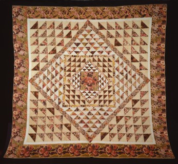 Bedcover, United States, 1820/50. Creator: Unknown.