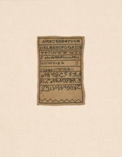 Sampler, United States, 19th century. Creator: Unknown.