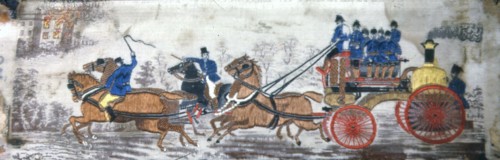 Heroism on Land (Fire Engine), Coventry, 1875/1900. Creator: Thomas Stevens.
