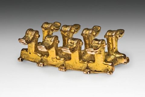 Pendant in the Form of Four Double-Headed Figures with Long Beaks, Possibly Ducks, A.D. 500/1000. Creator: Unknown.