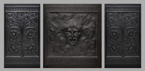 Fireback, c. 1882. Creator: Wellington and Burrage.