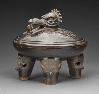 Covered Vessel with the Principal Bird and Peccary Heads, A.D. 200/300. Creator: Unknown.