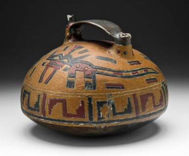 Vessel with Abstract Feline and Falcon-Head Spout, 650/150 B.C. Creator: Unknown.
