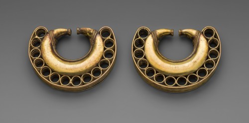 Pair of Earrings, A.D. 1000/1500. Creator: Unknown.