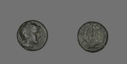 Coin Depicting the Hero Perseus, 220-178 BCE. Creator: Unknown.