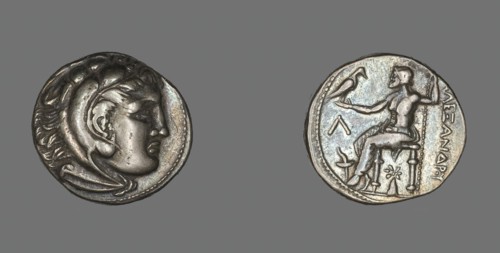Tetradrachm (Coin) Portraying Alexander the Great, 336-323 BCE. Creator: Unknown.