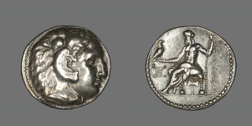 Tetradrachm (Coin) Portraying Alexander the Great, 336-323 BCE. Creator: Unknown.