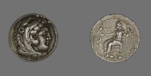 Tetradrachm (Coin) Portraying Alexander the Great, 336-323 BCE. Creator: Unknown.