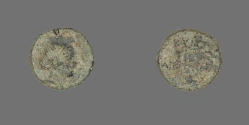 Coin Depicting the Amazon Cyme, about 250 BCE. Creator: Unknown.