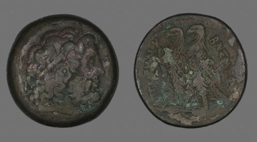 Coin Depicting the God Zeus, 261-247 BCE. Creator: Unknown.