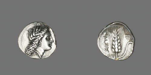 Stater (Coin) Depicting the Goddess Kore, 330-300 BCE. Creator: Unknown.