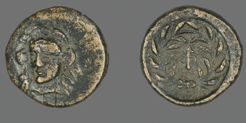 Coin Depicting the Goddess Athena, 371-357 BCE. Creator: Unknown.