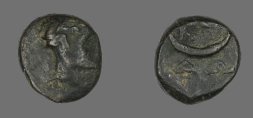 Coin Depicting the God Dionysos, late 3rd century BCE. Creator: Unknown.