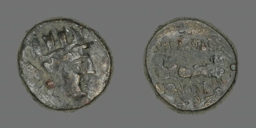 Coin Depicting the Goddess Kybele, 2nd-1st century BCE. Creator: Unknown.