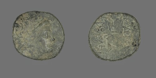 Coin Depicting the God Apollo, 2nd-1st century BCE. Creator: Unknown.