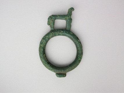 Harness Ring with Quadruped, Geometric Period (800-600 BCE). Creator: Unknown.