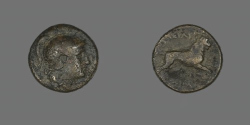 Coin Depicting the God Ares, 306-281 BCE. Creator: Unknown.