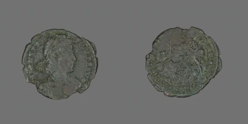 Coin Portraying Emperor Constantius II, 337-361. Creator: Unknown.