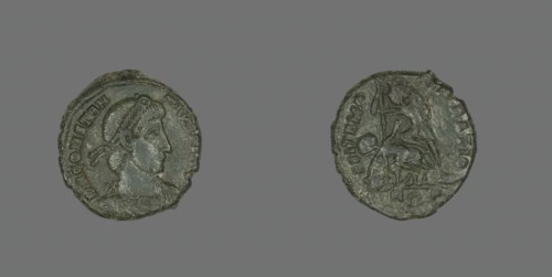 Coin Portaying Emperor Constantius II, 337-361. Creator: Unknown.