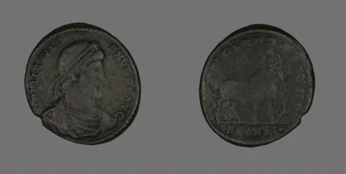 Base (Coin) Portraying Emperor Julianus, 360-363. Creator: Unknown.