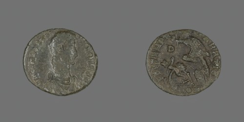 Coin Portraying Emperor Constantius II, 337-361. Creator: Unknown.