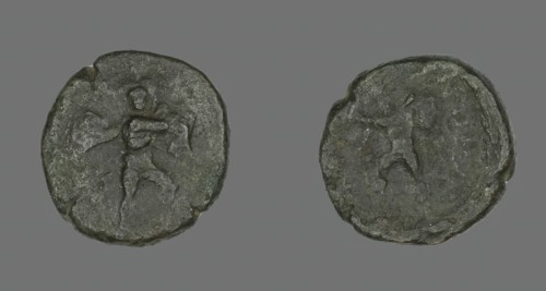 Coin Depicting the Catanian Brothers, 3rd-2nd century BCE. Creator: Unknown.