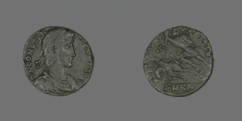 Coin Portraying Emperor Constantius II, 351-354. Creator: Unknown.