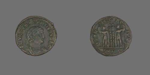 Coin Portraying Emperor Constantius II, 337-361. Creator: Unknown.