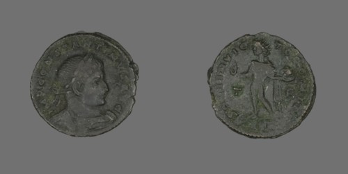Coin Portraying Emperor Constantine I, 307-337 AD. Creator: Unknown.