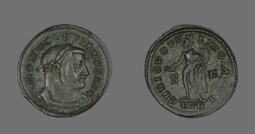 Coin Portraying Emperor Diocletian, 302-303. Creator: Unknown.
