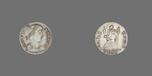 Siliqua (Coin) Portraying Emperor Valens, 364-378. Creator: Unknown.