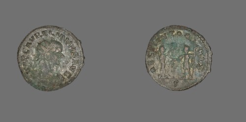 Antoninianus (Coin) Portraying Emperor Aurelian, 270-275. Creator: Unknown.