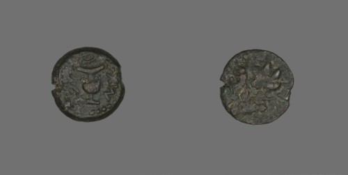 Coin Depicting a Vase, 67-68. Creator: Unknown.
