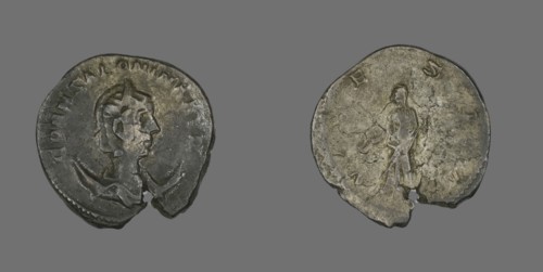 Antoninianus (Coin) Portraying Empress Salonina, 253-260. Creator: Unknown.