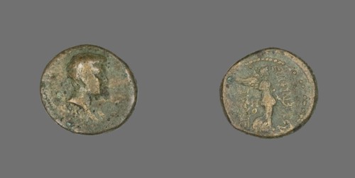 Coin Depicting a Male Bust, 55 CE. Creator: Unknown.
