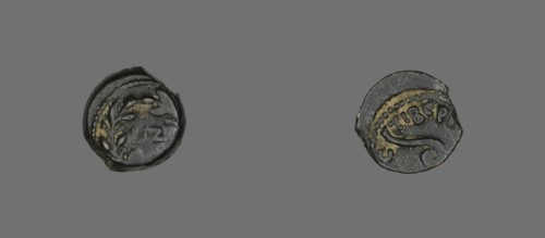 Coin Depicting an Olive Wreath, 30-31, Procurator: Pontius Pilatus (reign of Tiberius). Creator: Unknown.