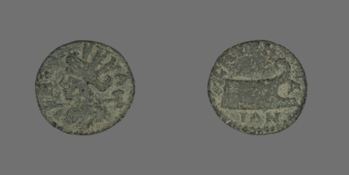 Coin Depicting the Amazon Smyrna, 175-200. Creator: Unknown.