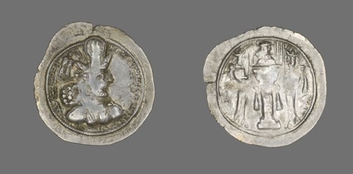 Coin Portraying King Sapor II, 309-379. Creator: Unknown.