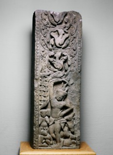 Krishna Lifting Mount Govardhan, Angkor period, 11th century. Creator: Unknown.